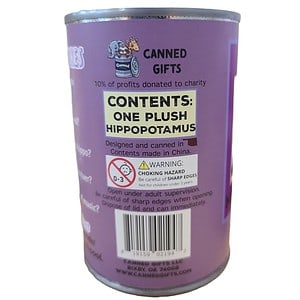 Canned Hippopotamus – Canned Gifts