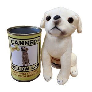 Canned Yellow Lab w/Barking Sound