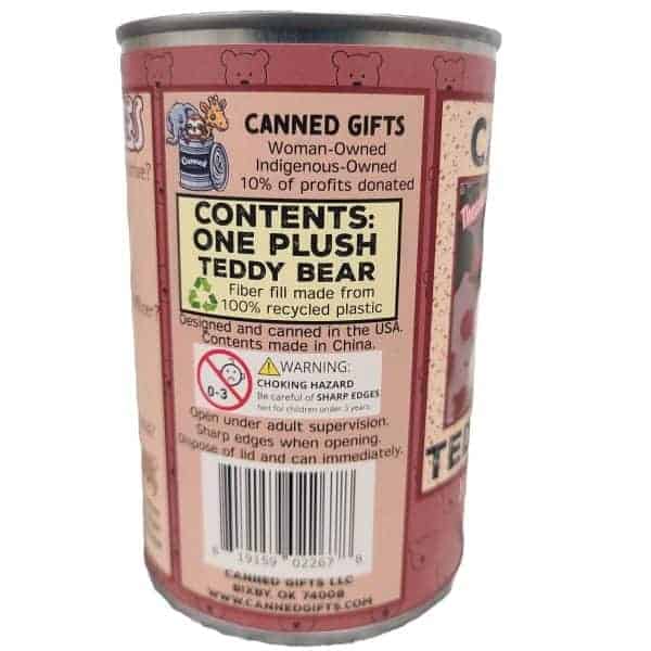 Canned Teddy Bear White - Image 4