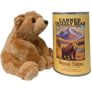 Canned Grizzly Bear (Artistic Grand Teton Edition)